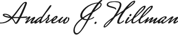 Signature of Andrew Jonathan Hillman