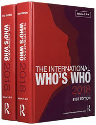 The International Who's Who reference volumes